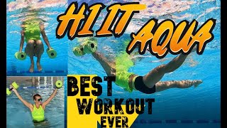 High Intensity Interval Training in the Water The Best Aqua Aerobic you have ever had [upl. by Auhso]