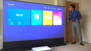 Vividstorm Motorized FloorRising ALR Screen Ideal for 4K UST Projector [upl. by Danila590]