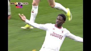 Mainoo Last Minutes Goal Vs Wolves [upl. by Eniamurt308]