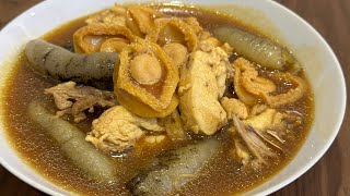 What can you do with canned braised abalone Chicken stew with sea cucumber and abalone [upl. by Homerus681]