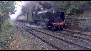 North Yorkshire Moors Railway at Goathland Station [upl. by Laflam948]