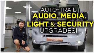 3 Stage Audio Alpine Halo 9 LED light amp Security Upgrades all fitted on this Auto Trail Motorhome [upl. by Anirehtak]