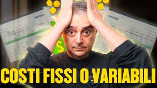 Differenza Costi Fissi e Costi Variabili Spiegato in 3 Minuti [upl. by Noyrb968]