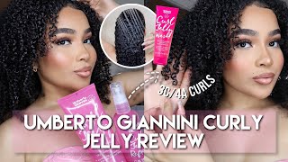 UMBERTO GIANNINI CURL JELLY REVIEW  Wash Day amp Curly Hair Routine  FOR ALL CURL TYPES [upl. by Durkee]