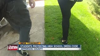 JeffCo students protest high school dress code [upl. by Anaela110]