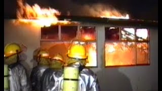 Christchurch News Archives  Aranui High School on fire 1993 [upl. by Einreb]