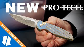 NEW ProTech Knives  Shot Show 2023 [upl. by Heigl154]