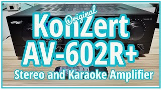 Konzert AV602R Amplifier Unboxing and Sound Testing sa Videoke [upl. by Yhtomit433]