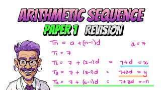 Arithmetic Sequence Tn Exam Question  Grade 12 Revision Paper 1 Part 11 of 34 [upl. by Sivar]