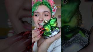 ASMR Glass Ornament Unboxing 🐸👑 asmr asmrtapping ornaments [upl. by Emmy]