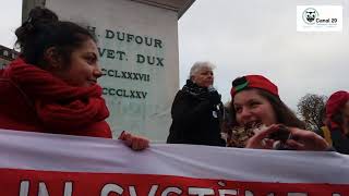 Manifestation contre la hausse des primes dassurance maladie [upl. by Ynoyrb]