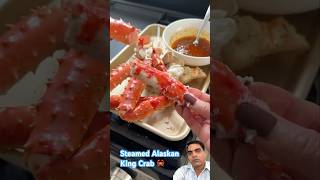 Steamed Alaskan King Crab 🦀 seafood alaskankingcrab lobster kingcrab food crab asmr cooking [upl. by Essiralc492]