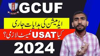 Instructions for Admission 2024 GCUF [upl. by Ailuj]