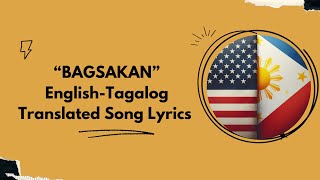 BAGSAKAN  Translated lyrics  Learn Tagalog with Mae ENGLISH  TAGALOG VOCABULARY [upl. by Anez]