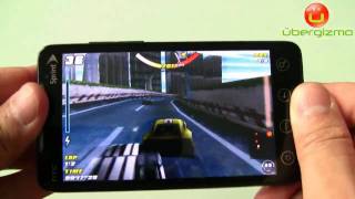 HTC Evo 4G running a racing game 720p HD video [upl. by Wakeen]