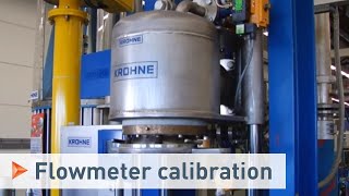 Calibration with a Piston Prover shown with an Ultrasonic Flowmeter  KROHNE [upl. by Torres]