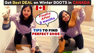 Shortage of Winter Boots in Canada Finally got Best Deal amp PERFECT Shoes  Canada Daily Hindi Vlogs [upl. by Nihs]