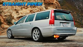 Straight Piping My Volvo V70R Made it Sound like a V10 [upl. by Ennaegroeg589]