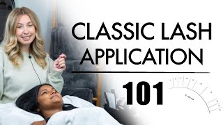 LASH EXTENSIONS 101  Classic Lash Application Tutorial  Lost Artistry [upl. by Perreault795]