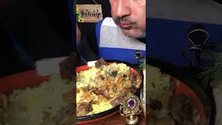 Incredible delicious Azerbaijani Pilaf  Gourmet food 🍱  ASMR  Eating Sounds  shorts [upl. by Sucirdor]