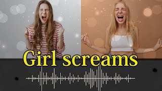 349 Girl screams  sound effect [upl. by Wachtel599]