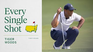 Tiger Woods First Round  Every Single Shot  The Masters [upl. by Nan]