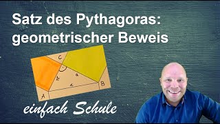 Satz des Pythagoras  geometrischer Beweis [upl. by Athelstan]