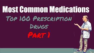 Top 100 Prescription Drugs  The Most Common Medications To Know Brand and Generic Part 1 [upl. by Awuhsoj]