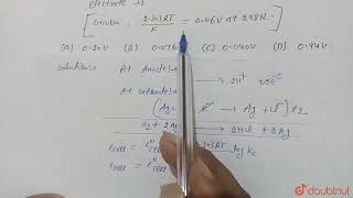 In the cell Pt s  H2 g 1 bar HCl aq AgCls  Ags  Pts the cell potential is 0 [upl. by Anagnos]