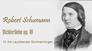 Schumann  Dichterliebe op48  no12wmv [upl. by Arrej]