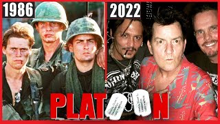 PLATOON 1986 Cast 💥 THEN AND NOW 2022 [upl. by Nawat681]