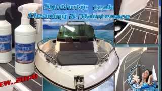 Synthetic Teak Cleaning and Maintenance Sjippie Boat Products Holland [upl. by Lunneta]