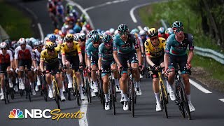 Critérium du Dauphiné 2023 HIGHLIGHTS Stage 1 finish  NBC Sports [upl. by Anetsirhc]