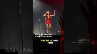 Olivia Rodrigos GUTS Tour Moment That Had The Crowd SCREAMING 😱🎤 [upl. by Etom716]