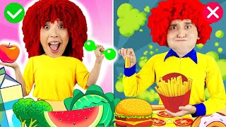 Healthy Food 🍅🥦 vs Junk Food Song 🌭🍔  Bunny Boom Nursery Rhymes [upl. by Ramiah39]