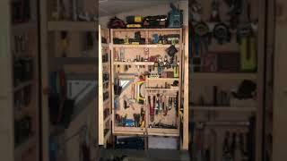 How to Make a DIY Tool Cabinet Thats SUPER EASY  WITHOUT any Woodworking [upl. by Carn]