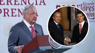 AMLO cuestiona la “AUTORIDAD MORAL” de Felipe CALDERÓN y PEÑA NIETO [upl. by Hollinger858]