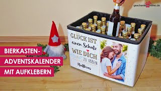 DIY adventskalender für den Bierkasten  personalisiert adventskalender2024 geschenkeonline [upl. by Acimaj]