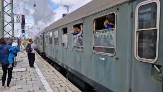 Ausfahrt des Sonderzuges nach Geltendorf mit Lokomotive 001 180 in München Pasing [upl. by Tegdig]