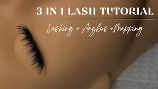 3 IN 1 LASH TUTORIAL  LAYERS ANGLES  MAPPING [upl. by Belac]