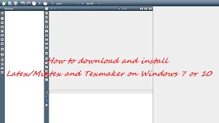 HOW TO DOWNLOAD AND INSTALL LATEXMIKTEX AND TEXMAKER ON WINDOWS 7 OR 10 [upl. by Neeluqcaj]