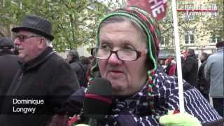 Manifestation contre laustérité  Longwy dans le défilé [upl. by Shaum854]