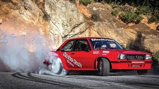 Opel Ascona Turbo  Driftshow at Hillclimb [upl. by Marie-Ann]