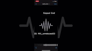 Keypad god unreleased snippetunreleased music memphis hiphopstyle [upl. by Akemet417]