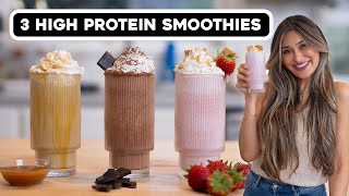 3 No Banana High Protein Smoothies That Taste Like Milkshakes [upl. by Elsa]