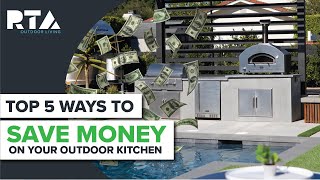 Outdoor Kitchen Ideas on a Budget  Top 5 Ways to Save [upl. by Nevek]