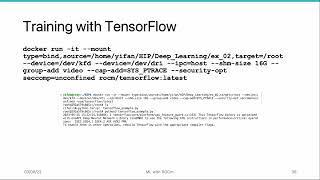 AMD HIP Tutorial 112 Tensorflow on ROCm [upl. by Rye]