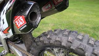 2020 CRF450R Yoshimura RS9T Sound w Baffles Out LOUD [upl. by Winonah529]