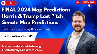 Horse Race Ep 015 FINAL TrumpHarris 2024 Map Predictions  Senate Map UPDATES [upl. by Wetzel]