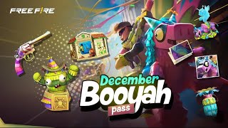 DECEMBER MONTH BOOYAH PASS FREE FIRE 2024  UPCOMING BOOYAH PASS  DECEMBER BOOYAH PASS REVIEW [upl. by Tav]